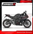 Honda CB 650 R / E-Clutch 2024 - 2025 Collector Manifold Full Exhaust System Muffler Auspuff Sportauspuff Silencer Echappement Silencieux Scarico Scarichi Escape Wydech Tłumik HP6 BLACK Dominator Exhaust System 4