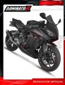 Honda CB 650 R / E-Clutch 2024 - 2025 Collector Manifold Full Exhaust System Muffler Auspuff Sportauspuff Silencer Echappement Silencieux Scarico Scarichi Escape Wydech Tłumik S6 BLACK Dominator Exhaust System 5
