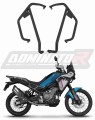 Parecarters en acier inoxydable noir DOMINATOR  compatible avec la moto CF MOTO 450 MT 2024