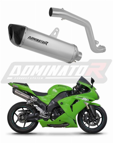 échappement silencieux DOMINATOR titane HP6 compatible avec la moto Kawasaki ZX10R 2006  2007