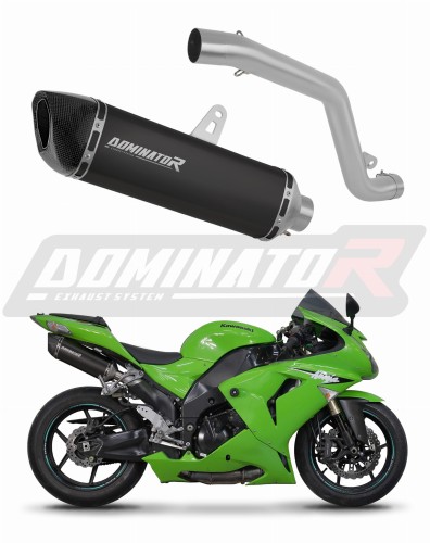 wydech tłumik DOMINATOR HP6 CZARNY pasujący do motocykla Kawasaki ZX10R 2006 - 2007