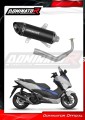 système d’échappement complet avec silencieux DOMINATOR Full System HP8 noir compatible avec la moto Honda NSS 125 FORZA 2017  2020 2