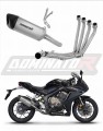 complete exhaust system with muffler DOMINATOR Full System titanium HP6 fits to Honda CB 650 R 2019  2023