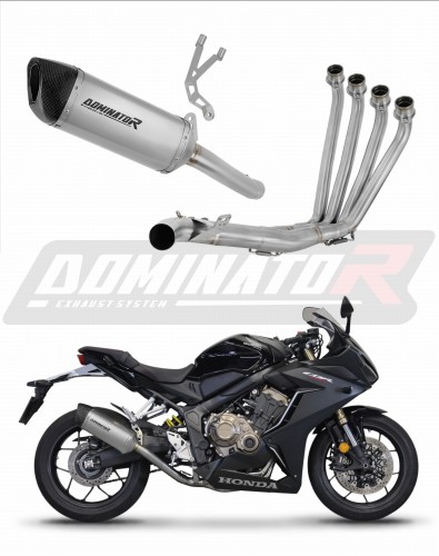 système d’échappement complet avec silencieux DOMINATOR Full System titane HP6 compatible avec la moto Honda CB 650 R 2019  2023