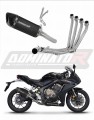 Honda CB 650 R  2019 - 2023 Collector Manifold Full Exhaust System Muffler Auspuff Sportauspuff Silencer Echappement Silencieux Scarico Scarichi Escape Wydech Tłumik HP6 BLACK Dominator Exhaust System x