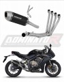 kompletny układ wydechowy z tłumikiem DOMINATOR Full System S6 CZARNY pasujący do motocykla Honda CB 650 R 2019 - 2023