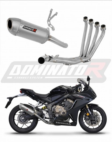 kompletny układ wydechowy z tłumikiem DOMINATOR Full System S6 pasujący do motocykla Honda CBR 650 R 2019 - 2023
