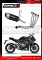 complete exhaust system with muffler DOMINATOR Full System S6 BLACK fits to Honda CBR 650 R 2019  2023 2