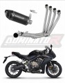 kompletny układ wydechowy z tłumikiem DOMINATOR Full System HP8 CZARNY pasujący do motocykla Honda CBR 650 R 2019 - 2023