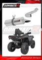 EXHAUST CF MOTO C Force 850 Touring 2024 Muffler Auspuff Sportauspuff Silencer Echappement Silencieux Scarico Scarichi Escape Wydech Tłumik OKRĄGŁY Dominator