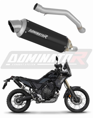 exhaust muffler DOMINATOR GPF BLACK fits to Yamaha Tenere 700 2021  2024