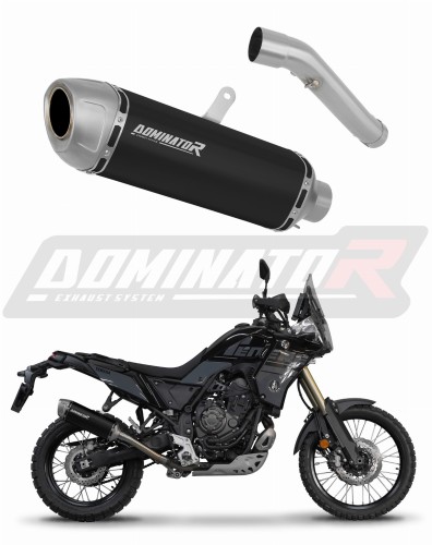 wydech tłumik DOMINATOR S6 CZARNY pasujący do motocykla Yamaha Tenere 700 2021 - 2024