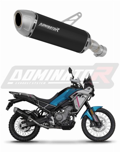 échappement silencieux DOMINATOR S6 noir compatible avec la moto CF MOTO 450 MT 2025  2026