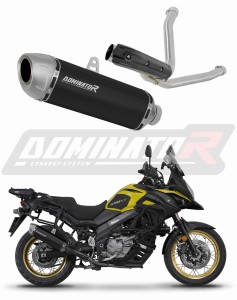 Suzuki DL 650 V-Strom 2017 - 2025 Pot d'échappement Silencieux S6 NOIR + dB killer