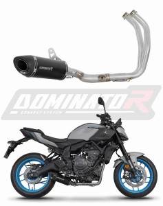 Yamaha MT 07 2025 Ligne complète d'échappement Collecteur Silencieux HP8 NOIR + dB killer