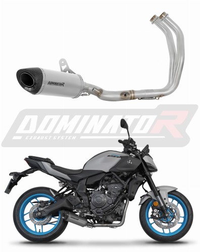 système d’échappement complet avec silencieux DOMINATOR Full System titane HP8 compatible avec la moto Yamaha MT 07 2025