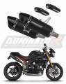 échappement silencieux DOMINATOR HP8 noir compatible avec la moto Triumph Speed Triple 1050 2011  2016