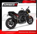 échappement silencieux DOMINATOR HP8 noir compatible avec la moto Triumph Speed Triple 1050 2011  2016 4