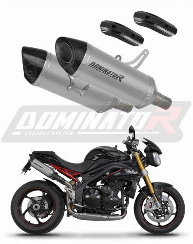 exhaust muffler DOMINATOR titanium HP8 fits to Triumph Speed Triple 1050 2011  2016