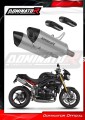 échappement silencieux DOMINATOR titane HP8 compatible avec la moto Triumph Speed Triple 1050 2011  2016 2