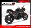 échappement silencieux DOMINATOR titane HP8 compatible avec la moto Triumph Speed Triple 1050 2011  2016 4