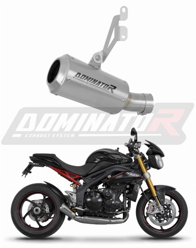 échappement silencieux DOMINATOR GPS compatible avec la moto Triumph Speed Triple 1050 2011  2016