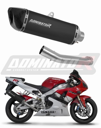 échappement silencieux DOMINATOR HP6 noir compatible avec la moto Yamaha YZF R1 1000 RN04 2000  2001