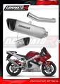 échappement silencieux DOMINATOR homologué titane HP6 compatible avec la moto Yamaha YZF R1 1000 RN04 2000  2001 2