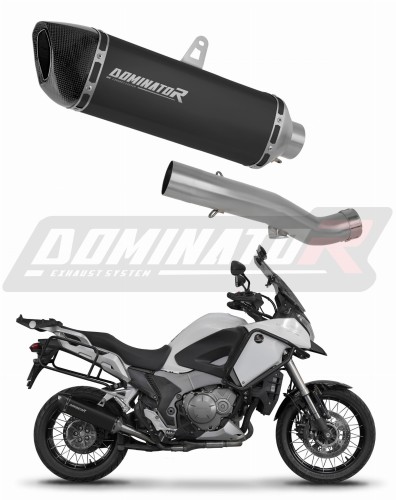 échappement silencieux DOMINATOR HP6 noir compatible avec la moto Honda VFR 1200X Crosstourer 2012  2020 6
