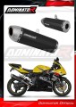 échappement silencieux DOMINATOR S6 noir compatible avec la moto Suzuki GSXR 750 K1K5 2001  2005 2