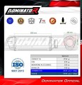 Yamaha YZF R6 2003 2005 Motorcycle Muffler Auspuff Sportauspuff Silencer Echappement Silencieux Scarico Scarichi Escape Wydech Tłumik S6 Shorty BLACK Dominator Exhaust System 4