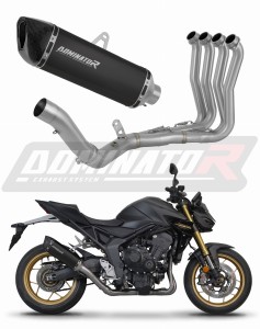 Honda CB 1000 Hornet / SP 2025 Ligne complète d'échappement Collecteur Silencieux HP6 NOIR + dB killer
