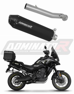 CF MOTO 800 MT 2022 - 2025 Explore / Sport / Touring Pot d'échappement Silencieux MX2 NOIR + dB killer