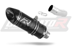Kawasaki ZX6R 636 2009 - 2024 Low Level Exhaust Silencer Muffler HP8 BLACK + dB killer