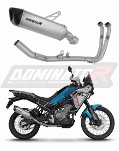 CF MOTO 450 MT 2024 - 2026 (Euro 5+) Ligne complète d'échappement Collecteur Silencieux Titane HP6 + dB killer