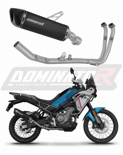 système d’échappement complet avec silencieux DOMINATOR Full System HP6 noir compatible avec la moto CF MOTO 450 MT 2024  2026 5