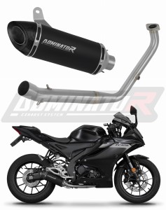 Yamaha YZF R125 2021 - 2024 (Euro 5) Ligne complète d'échappement Collecteur Silencieux HP8 NOIR + dB killer