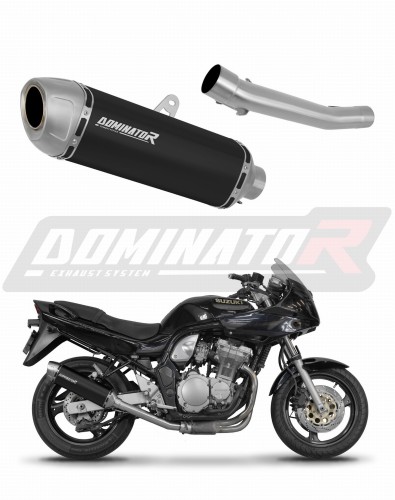 exhaust muffler DOMINATOR S6 BLACK fits to Suzuki GSF BANDIT N / S 600 1995  1999 5