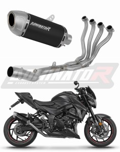 Suzuki GSX-S 750 2017-2020 Ligne complète d'échappement Collecteur Silencieux S6 NOIR + dB killer