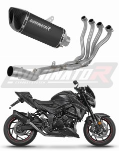 Suzuki GSX-S 750 2017-2020 Ligne complète d'échappement Collecteur Silencieux HP6 NOIR + dB killer