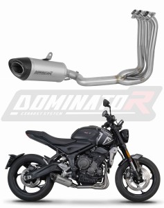 Triumph Trident 660 2021 - 2024 Ligne complète d'échappement Collecteur Silencieux Titane HP8 + dB killer
