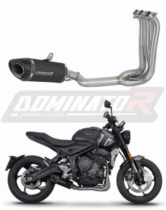 Triumph Trident 660 2021 - 2024 Ligne complète d'échappement Collecteur Silencieux HP8 NOIR + dB killer