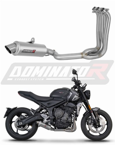 Triumph Trident 660 2021 2024 Full System Motorcycle Muffler Auspuff Sportauspuff Silencer Echappement Silencieux Scarico Scarichi Escape Wydech Tłumik GPF Dominator Exhaust System x