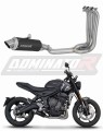 complete exhaust system with muffler DOMINATOR Full System GPF BLACK fits to Triumph Trident 660 2021  2024