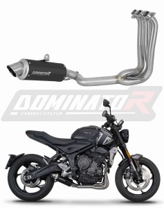 Triumph Trident 660 2021 - 2024 Ligne complète d'échappement Collecteur Silencieux GPF NOIR + dB killer