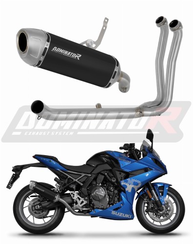 système d’échappement complet avec silencieux DOMINATOR Full System S6 noir compatible avec la moto Suzuki GSX8R / 8S 2023  2025