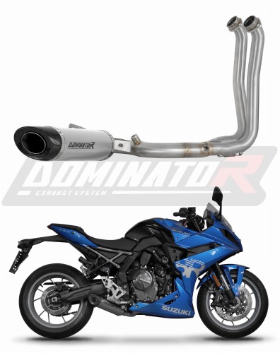 Suzuki GSX-8R 2023 2025 Full System Motorcycle Muffler Auspuff Sportauspuff Silencer Echappement Silencieux Scarico Scarichi Escape Wydech Tłumik Titanium HP8 Tytanowy Dominator Exhaust System x