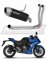 Suzuki GSX-8S / 8R 2022 2024 Full System Motorcycle Muffler Auspuff Sportauspuff Silencer Echappement Silencieux Scarico Scarichi Escape Wydech Tłumik S6 Black Noir Nero Negro Dominator Exhaust System x