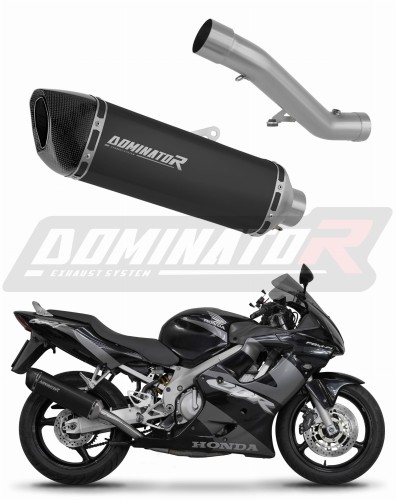 Honda CBR 600 F4i 2001 2006 Exhaust Muffler Auspuff Sportauspuff Silencer Echappement Silencieux Scarico Scarichi Escape Toba de esapament Avgas Ljuddämpare Wydech Tłumik Carbon Tip HP6 Black Noir Nero Negro Svart Schwarz Negru Dominator x