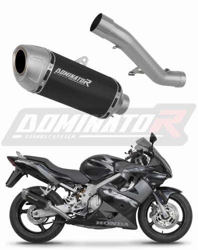 wydech tłumik DOMINATOR S6 Shorty CZARNY pasujący do motocykla Honda CBR 600 F4i 2001 - 2006
